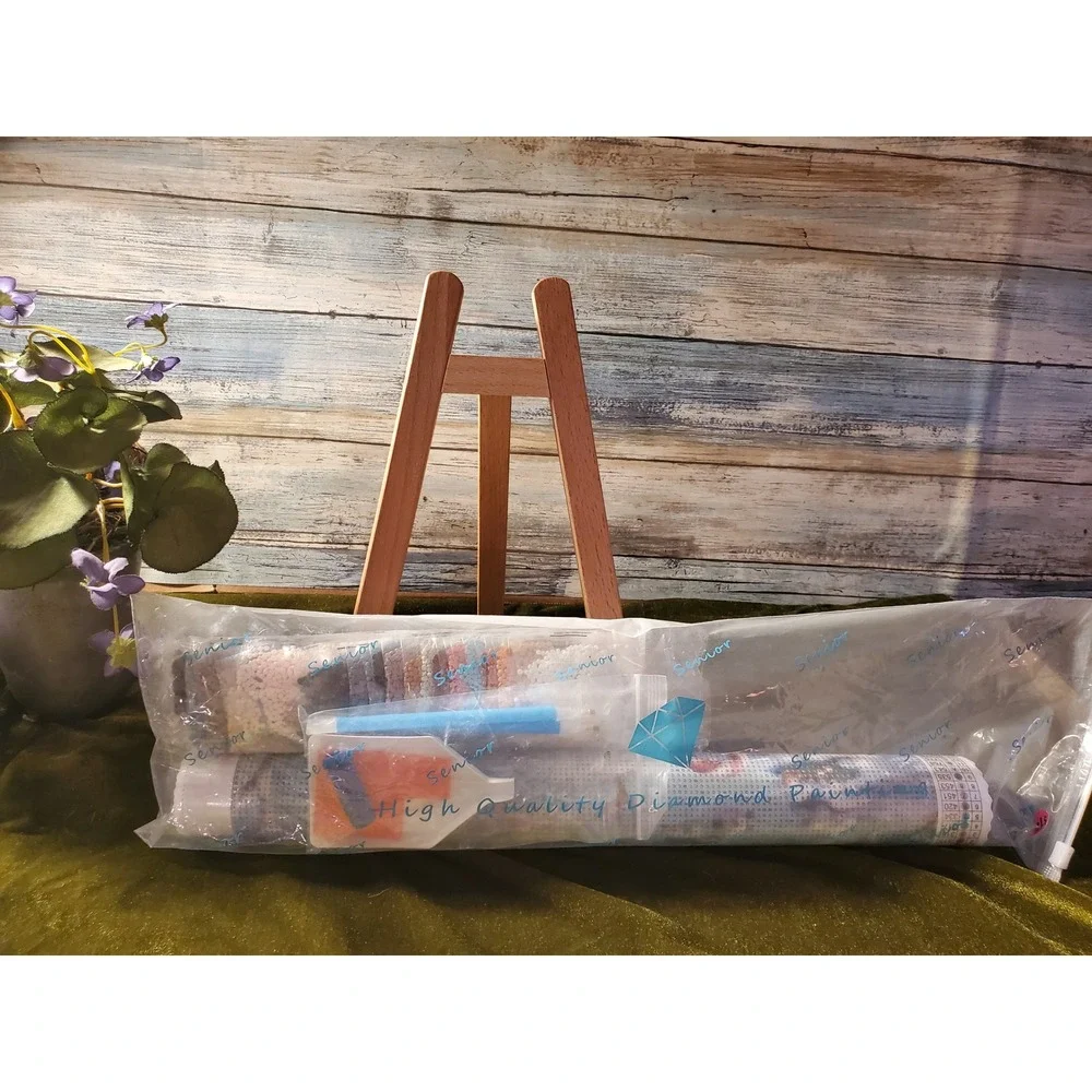 😎Diamond Painting Kit Snowman Christmas Winter Scene 40x40cm DIY Art Craft‎